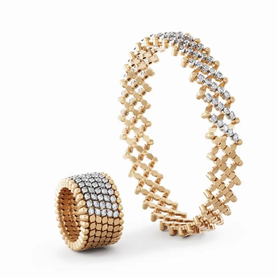 Anello Serafino Consoli Donna ANELLO-BRACCIALE in Oro Diamante 1.33 Ct SRB7MH2RWGWD - SRB7MH2RWGWD